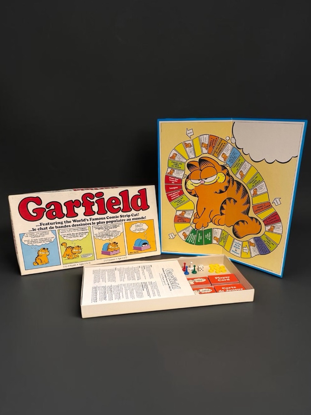 The vintage Garfield Board Game - Incomplete